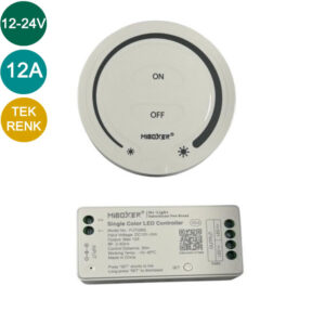 12-24V 12A Dokunmatik Kumandalı Duvar Tipi Led Dimmer