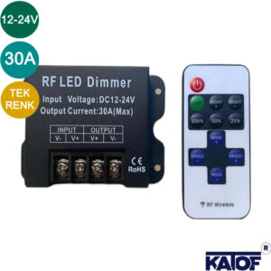 12-24V 30A RF Kumandalı Tek Renk Led Dimmer