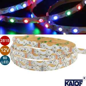 12V WS2815 RGB Pixel Zigzag Şerit Led (5metre)