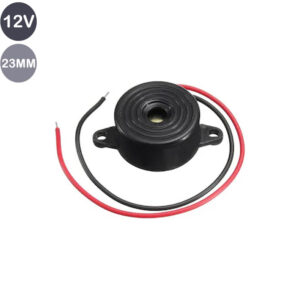 12V 23mm Kablolu Devreli Buzzer Piezo
