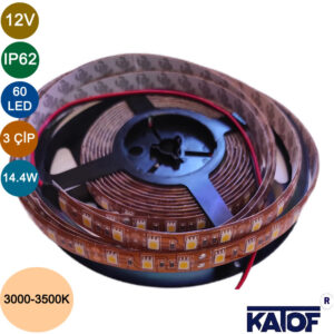 12V Gün Işığı 5050Smd IP62 60Ledli Bakır Pcb Şerit Led