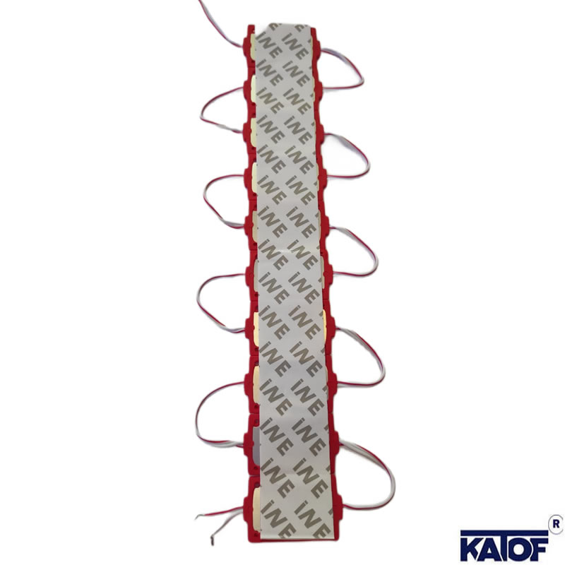 12 Volt 2.4 Watt Kırmızı Kare Cob Modül Led - Görsel 4