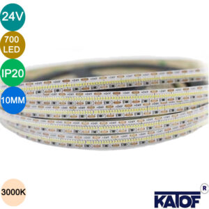 24V Gün Işığı 700Ledli 10mm IP20 Şerit Led (5 Metre)
