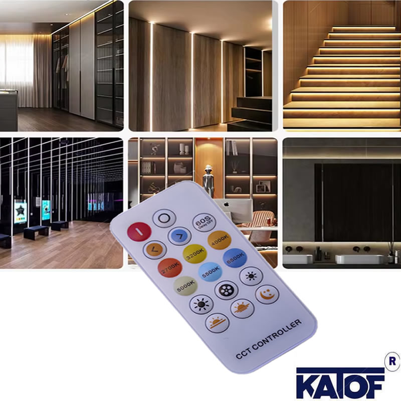 24V 3 Renk CCT Cob Şerit Led Seti - Kumanda ve Adaptörlü - Görsel 6