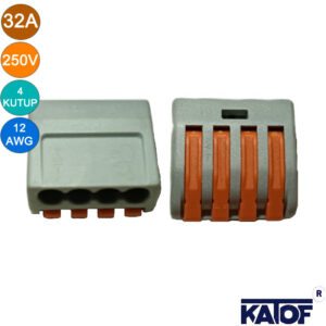 250V 32A 4Kutuplu Kablo Bağlantı Konnektörü