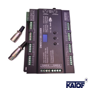 32 Kanal DMX512/RDM RGBW LED Decoder 12-24V 96A Profesyonel Dimmer