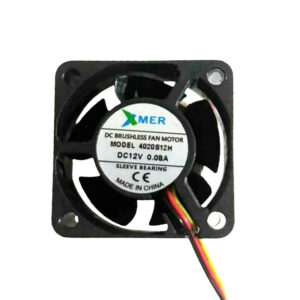 40X40X20mm 12VDC 0,08A 3P Kare Fan