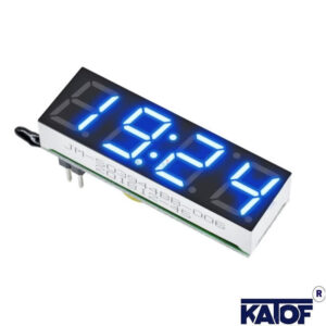 5-24V Dijital Mavi LED Saat Sıcaklık Termometre Gerilim Göstergesi DS3231SN
