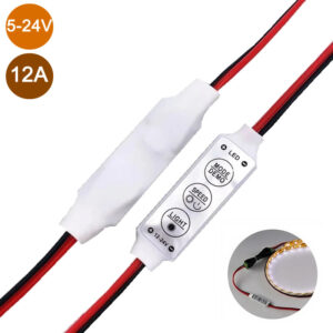 12A 5-24V 3Tuşlu Mini Led Dimmer Flaşör Devresi