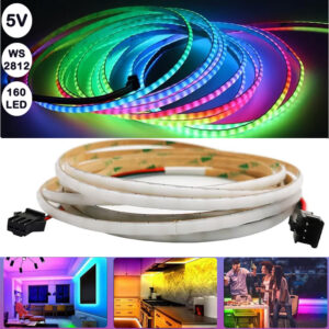 5Volt 5mm WS2812B 160Ledli RGB Pixel Cob Şerit Led (5Metre)