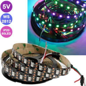 5V WS2812B RGB Pixel Led IP20 60 Ledli (5 Metre)