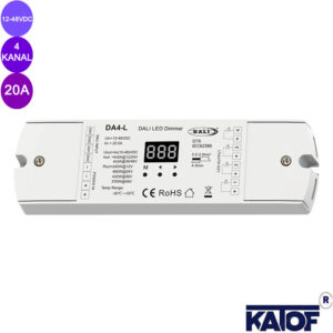 Dali 20A 12-48Volt 4 Kanal Tek Renk Led Kontrol Cihazı