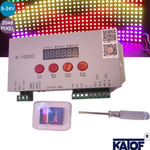 K-1000C 5-24V 2048Pixel Programlanabilir RGB Pixel LED Kontrol Cihazı