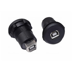 22mm Pano Tip Siyah USB A Dişi Soket USB-04C-BK