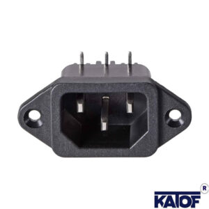 90' Pcb Erkek Kulaklı Power Soket