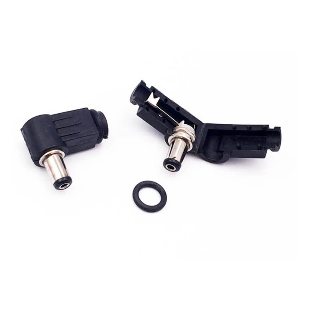 L tipi 2.1 mm DC erkek jak – 90 derece açılı