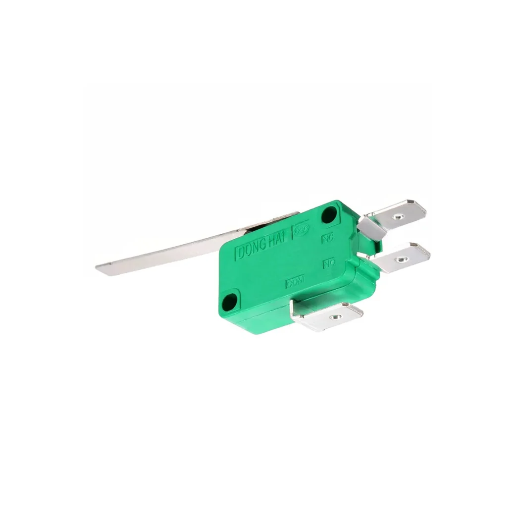 Micro Switch 16A Uzun Palet – 4.8mm Pinli Yeşi