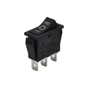 Elektronik projeler için ON-OFF-ON pozisyonlu dar yapılı ışık içermeyen anahtar – güvenli kontrol sağlayan rocker switch